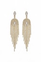 orecchini con punto luce glitter